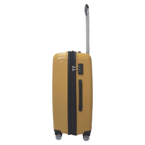 Чемодан дорожный Средний (М) Полипропилен Airtex 241 70л 65x46x26см Желтый (Yellow)