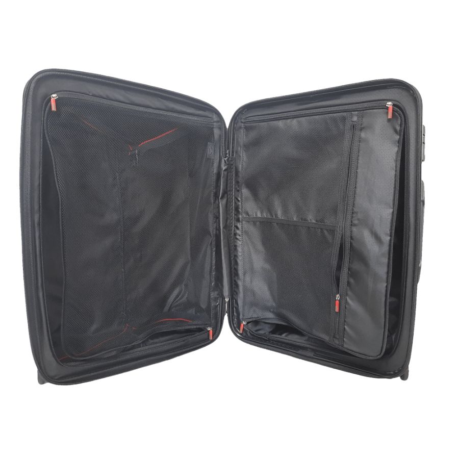 Чемодан дорожный Средний (М) Полипропилен Airtex 241 70л 65x46x26см Желтый (Yellow)
