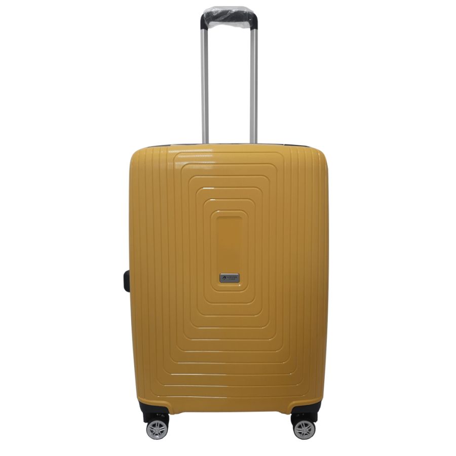 Чемодан дорожный Средний (М) Полипропилен Airtex 241 70л 65x46x26см Желтый (Yellow)