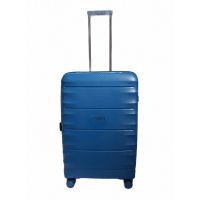 Чемодан дорожный Средний (М) Полипропилен Airtex 242 75л 65,5x46x27,5см Синий (Blue)