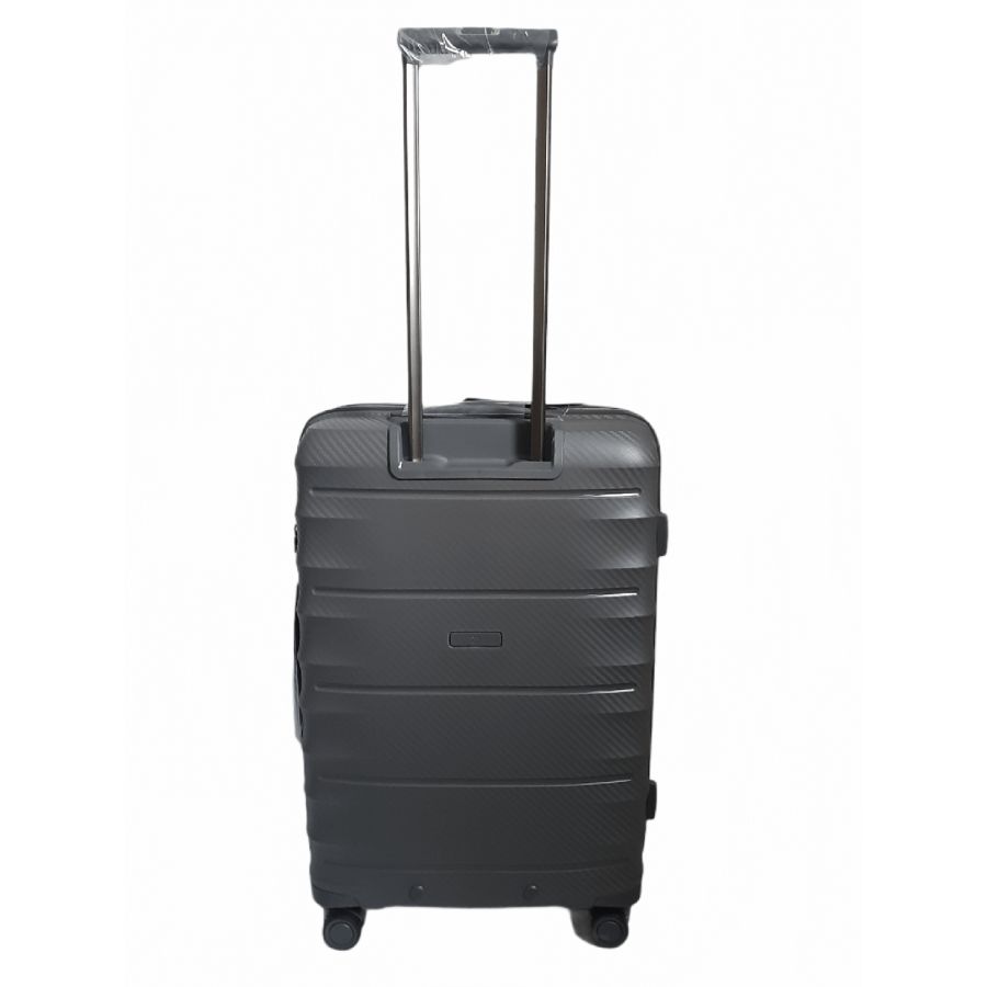 Чемодан дорожный Средний (М) Полипропилен Airtex 242 75л 65,5x46x27,5см Серый (Grey)