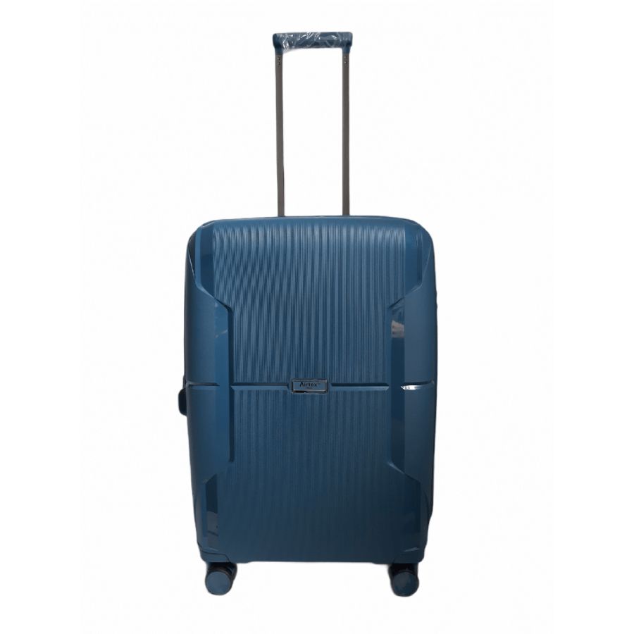 Чемодан дорожный Средний (М) Полипропилен Airtex 245 75л 67,5x46x27,5см Синий (Blue)