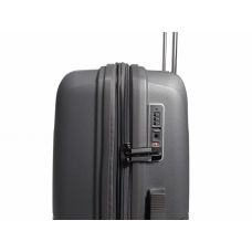 Чемодан дорожный Средний (М) Полипропилен Airteх 245 75л 67,5х46х27,5см Серый (Grey)