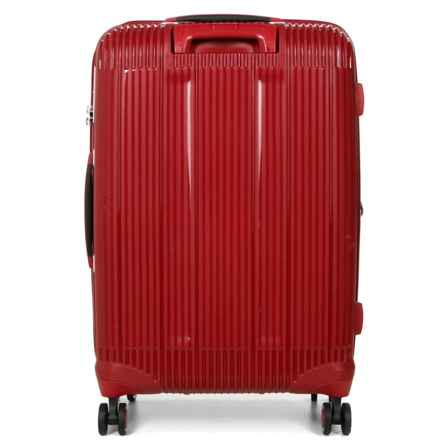 Чемодан дорожный Средний (М) Полипропилен Airtex 637 66 л 67х42х26 Красный (Red)