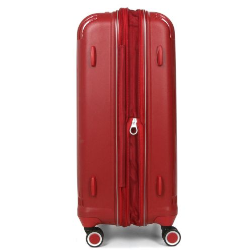 Чемодан дорожный Средний (М) Полипропилен Airtex 637 66 л 67х42х26 Красный (Red)