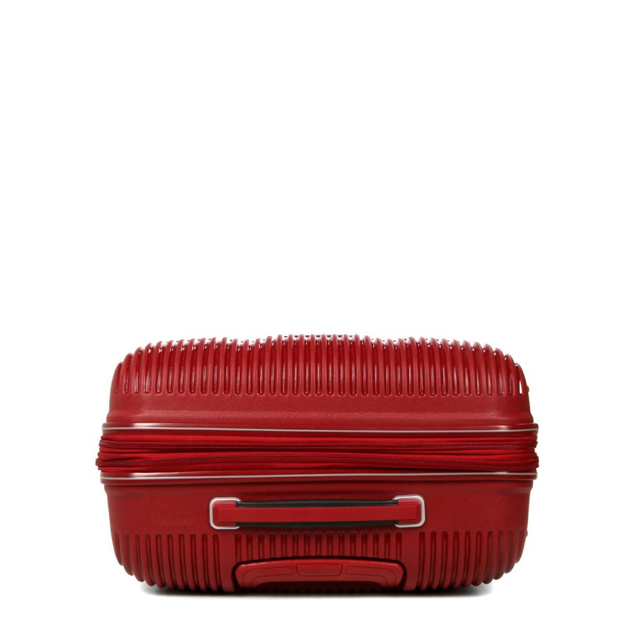 Чемодан дорожный Средний (М) Полипропилен Airtex 637 66 л 67х42х26 Красный (Red)
