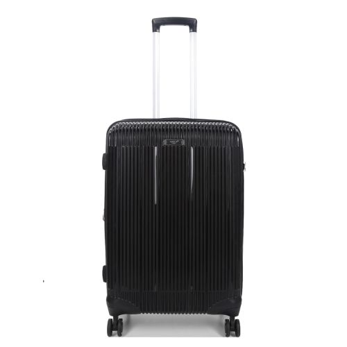 Чемодан дорожный Средний (М) Полипропилен Airtex 637 66 л 67х42х26 см Черный (Black)