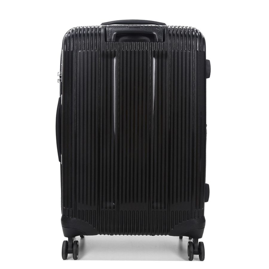 Чемодан дорожный Средний (М) Полипропилен Airtex 637 66 л 67х42х26 см Черный (Black)