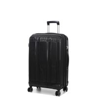 Чемодан дорожный Средний (М) Полипропилен Airteх 637 66 л 67х42х26 см Черный (Black)