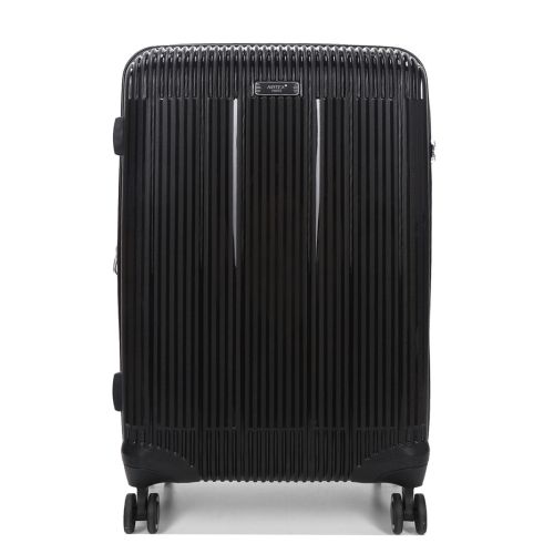 Чемодан дорожный Средний (М) Полипропилен Airtex 637 66 л 67х42х26 см Черный (Black)
