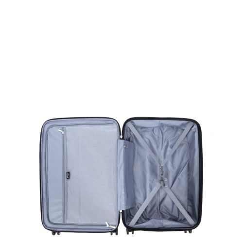 Чемодан дорожный Средний (М) Полипропилен Airtex 637 66 л 67х42х26 см Черный (Black)