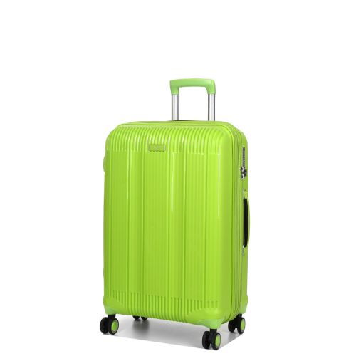 Чемодан дорожный Средний (М) Полипропилен Airtex 637 66 л 67х42х26 см Салатовый (Limon)