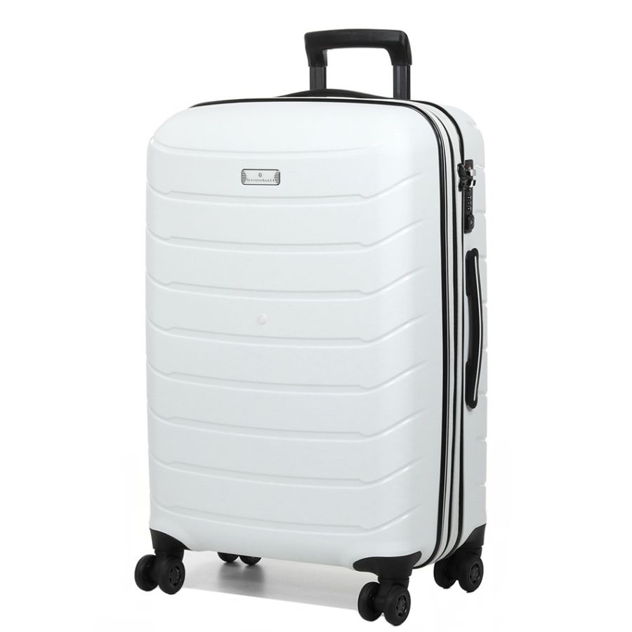 Чемодан дорожный Средний (M) Полипропилен Snowball 61303 Cologne 59,5 л 66х42х24 см Белый