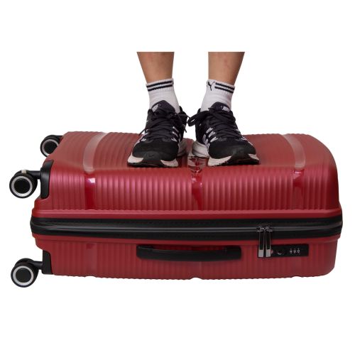 Чемодан Средний M Полипропилен Snowball 94103 Франция 65л 67х45х26см Красный