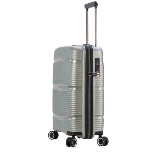 Чемодан Средний M Полипропилен Snowball 94103 Франция 65л 67х45х26см Серебряный