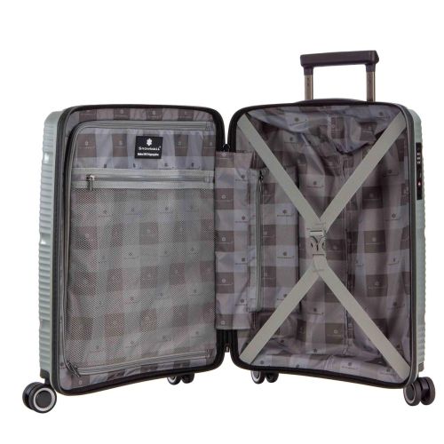 Чемодан Средний M Полипропилен Snowball 94103 Франция 65л 67х45х26см Серебряный