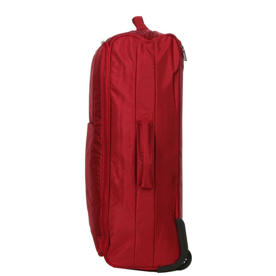 Чемодан Средний (M) тканевый на 2 колесах Airtex 525 Queluz 64x38x21 см 51 л Красный