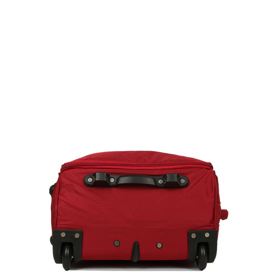 Чемодан Средний (M) тканевый на 2 колесах Airtex 525 Queluz 64x38x21 см 51 л Красный
