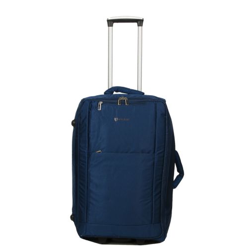 Чемодан Средний (M) тканевый на 2 колесах Airtex 525 Queluz 64x38x21 см 51 л Синий
