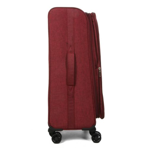Чемодан Средний (M) тканевый Airtex Worldline Tirana 608 на 4 колесах 65x41x23см 69л Бордовый