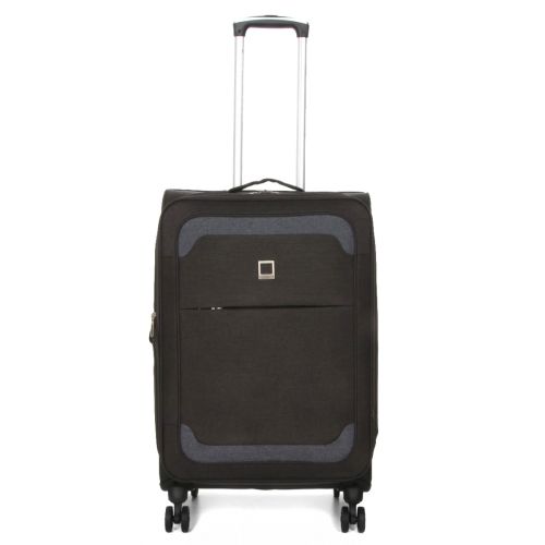 Чемодан Средний (M) тканевый Airtex Worldline Tirana 608 на 4 колесах 65x41x23см 69л Серый