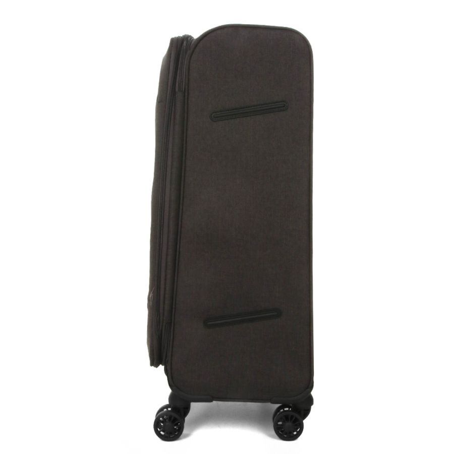 Чемодан Средний (M) тканевый Airtex Worldline Tirana 608 на 4 колесах 65x41x23см 69л Серый