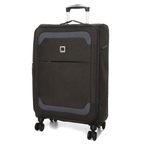Чемодан Средний (M) тканевый Airtex Worldline Tirana 608 на 4 колесах 65x41x23см 69л Серый