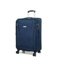 Чемодан Средний (M) тканевый на 4 колесах Airteх 825 67х42х28 см 67 л Синий