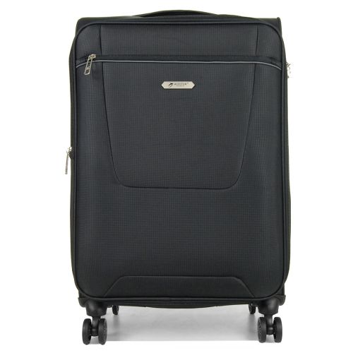 Чемодан Средний (М) Airtex 825 55х35х20 см 27 л тканевый 4 колеса Черный