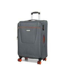 Чемодан Средний 67х42х28 тканевый Airteх 825 на 4 колесах Серый