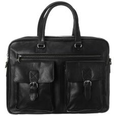 Мужская кожаная сумка-портфель для ноутбука 14 дюймов Always Wild LAP15602NDM Черная