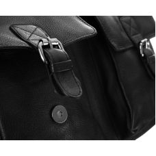 Мужская кожаная сумка-портфель для ноутбука 14 дюймов Always Wild LAP15602NDM Черная