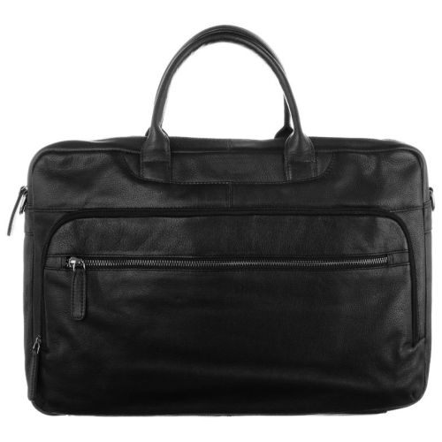 Мужская кожаная сумка, портфель для ноутбука Always Wild LAP513NDM черная