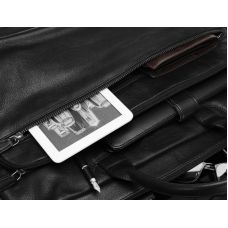 Мужская кожаная сумка, портфель для ноутбука Always Wild LAP513NDM черная