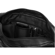 Мужская кожаная сумка, портфель для ноутбука Always Wild LAP513NDM черная