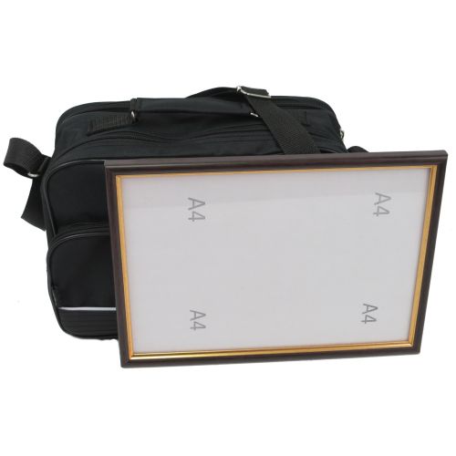 Практичная мужская  сумка из полиэстера Wallaby 2130 Черная