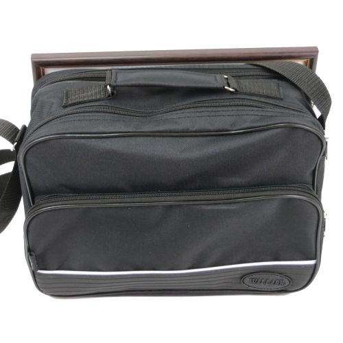 Практичная мужская  сумка из полиэстера Wallaby 2130 Черная