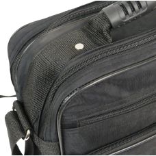 Прочная сумка мужская из жатки Wallaby 2407 Черная 