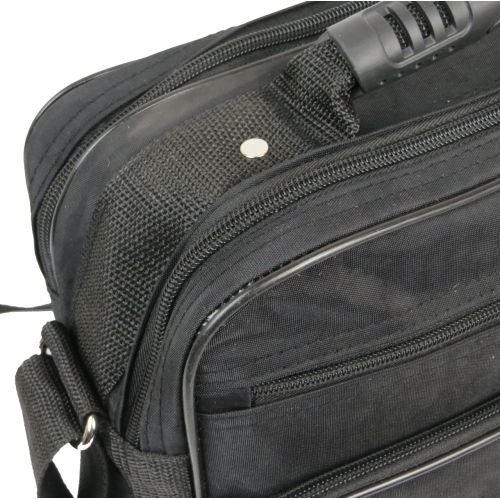 Прочная сумка мужская из жатки Wallaby 2407 Черная