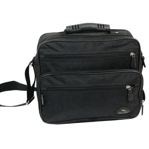 Прочная сумка мужская из жатки Wallaby 2407 Черная