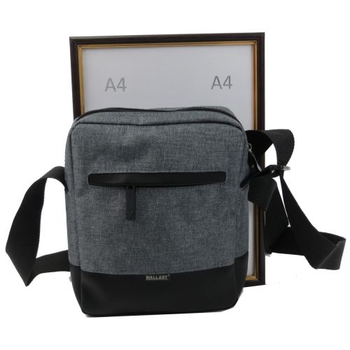 Тканевая мужская городская сумка Wallaby 2423 Серая