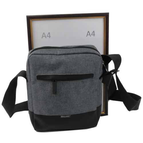 Тканевая мужская городская сумка Wallaby 2423 Серая