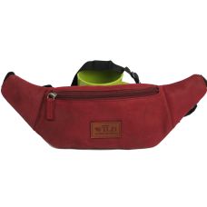 Кожаная сумка на пояс  Always Wild WB-01-18562 Красная