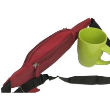 Кожаная сумка на пояс  Always Wild WB-01-18562 Красная