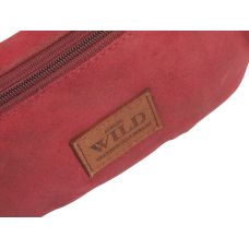 Кожаная сумка на пояс  Always Wild WB-01-18562 Красная