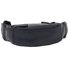 Кожаная сумка на пояс Always Wild WB01SP  Синяя