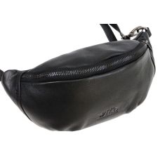 Кожаная сумка на пояс бананка Always Wild 106NDM Черная