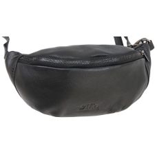 Кожаная сумка на пояс бананка Always Wild 106NDM Черная