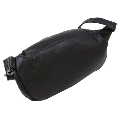 Кожаная сумка на пояс бананка Always Wild 106NDM Черная