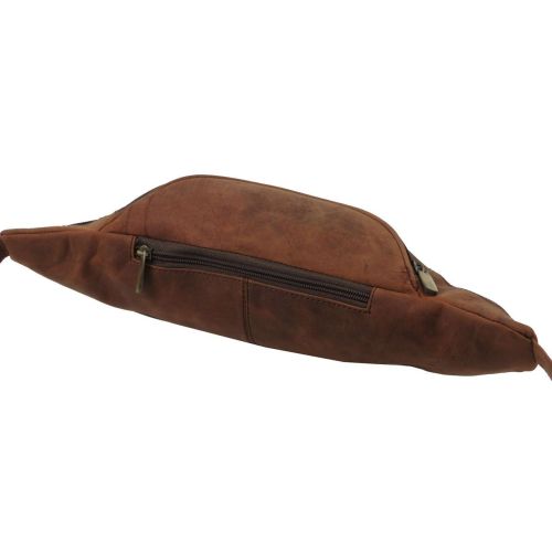 Кожаная сумка на пояс, бананка  Always Wild SP01CH коричневая